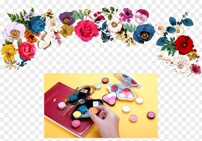 Makeup Banner Cosmetics Beauty Parlour Flower Floral Design PNG