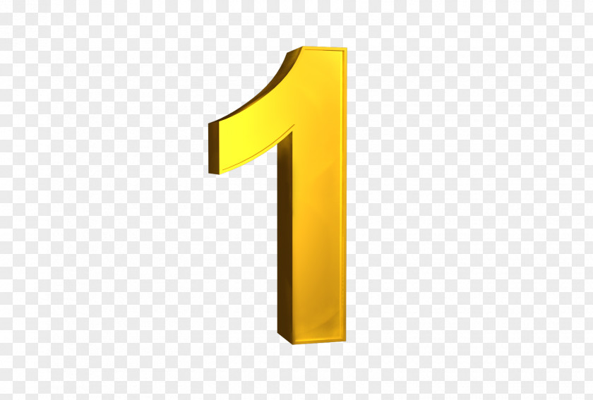 Number 1 Brand Logo Yellow PNG