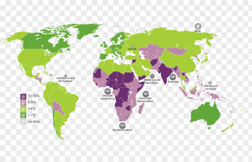 World Map Globe PNG