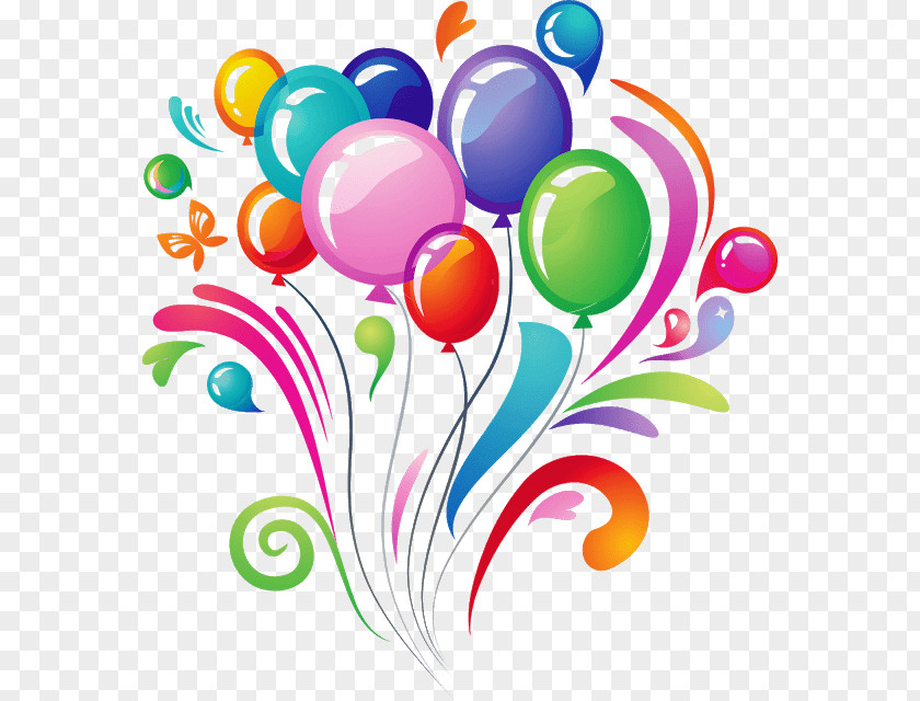 Balloon Birthday Candles Clip Art PNG