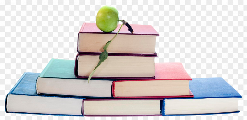 Books With Apple Student Learning Skill Homeschooling Teacher PNG