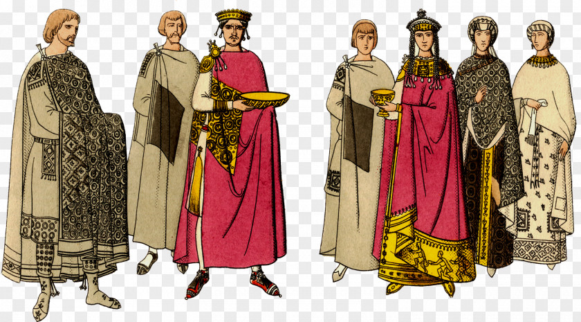 Middle Ages Byzantine Empire Early Clothing Dress PNG