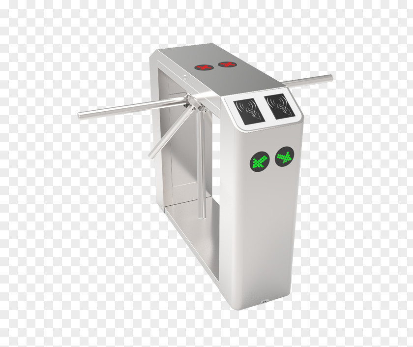Turnstile Radio-frequency Identification Card Reader Access Control System PNG