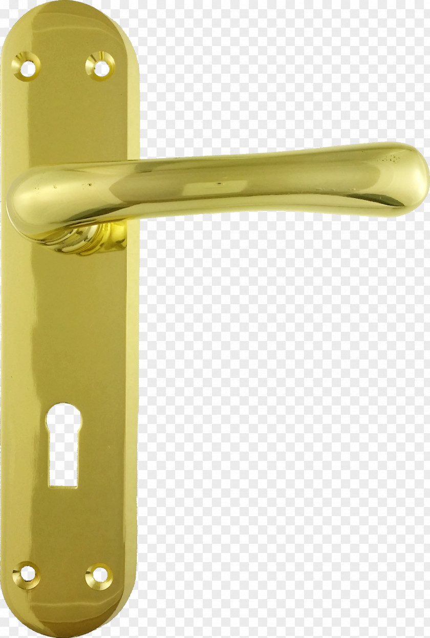 Brass Door Handle Lock PNG