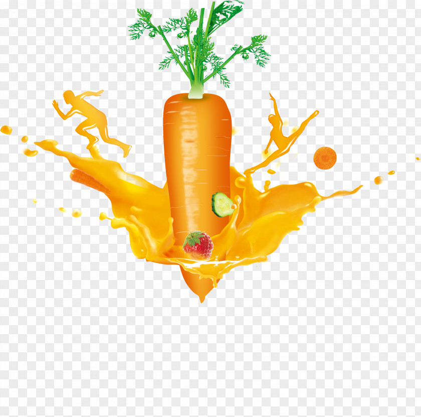 Carrot Creative Juice Vegetable PNG