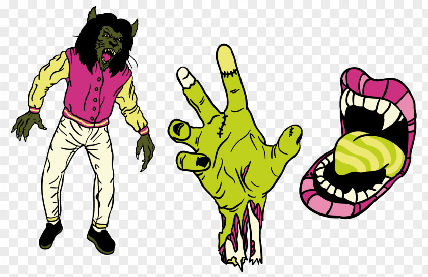 Halloween Werewolf Costume Illustration PNG