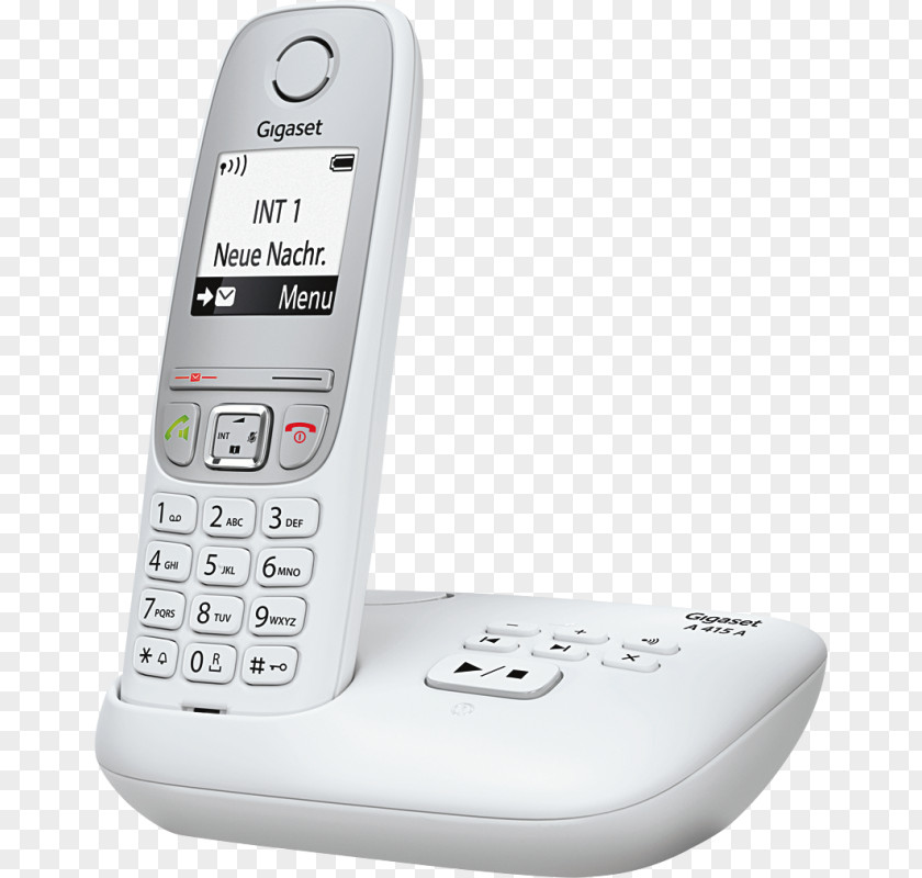 Cumulus Feature Phone Answering Machines Mobile Phones Gigaset A415A Telephone PNG
