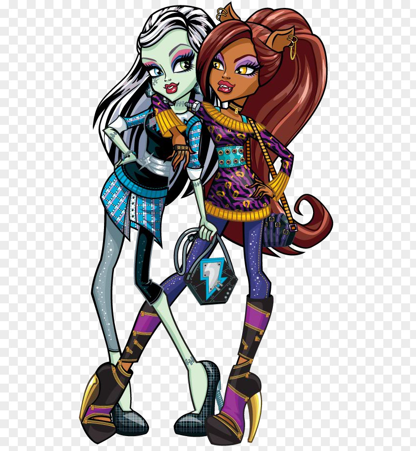 Doll Monster High Clawdeen Wolf Frankie Stein PNG