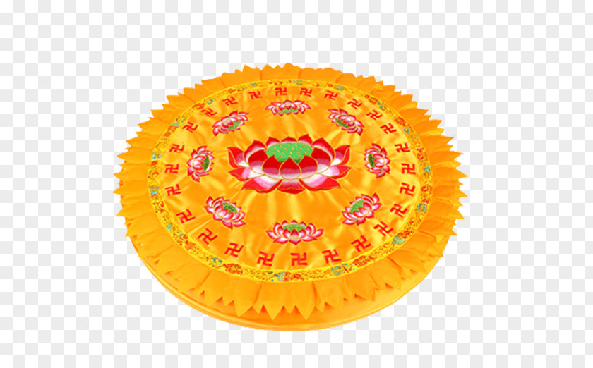 Lotus Wishful Cushion Material Temple JD.com Yellow Gratis Buddhist Meditation PNG