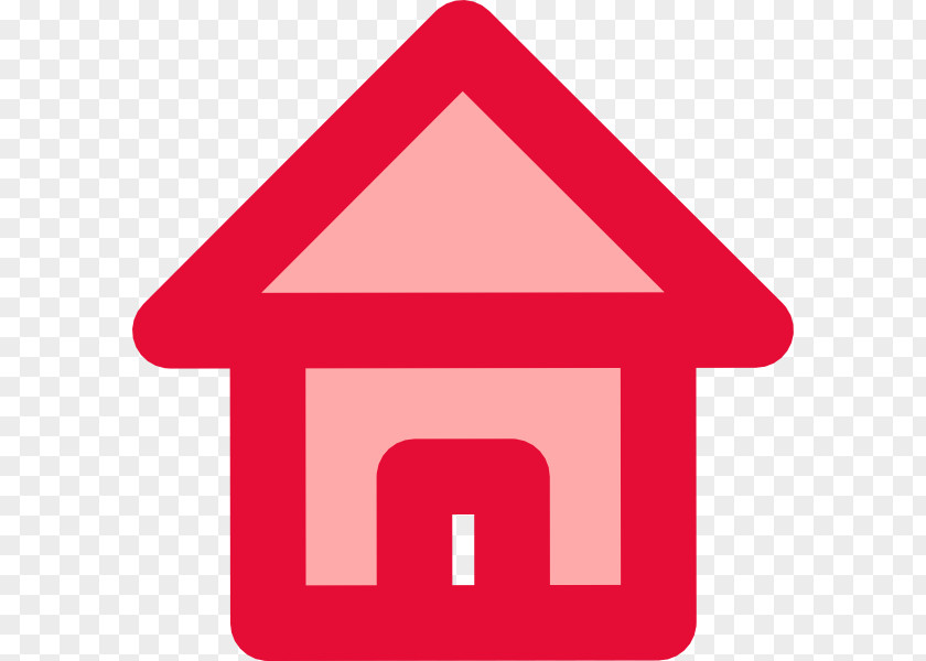 Red Home Icon Clip Art Openclipart Image PNG