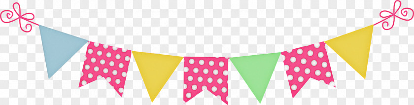 Art Paper Triangle Birthday Banner PNG