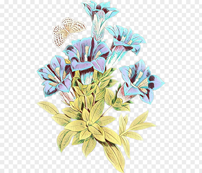 Gentiana Wildflower Flower Plant Leaf Cut Flowers Bouquet PNG