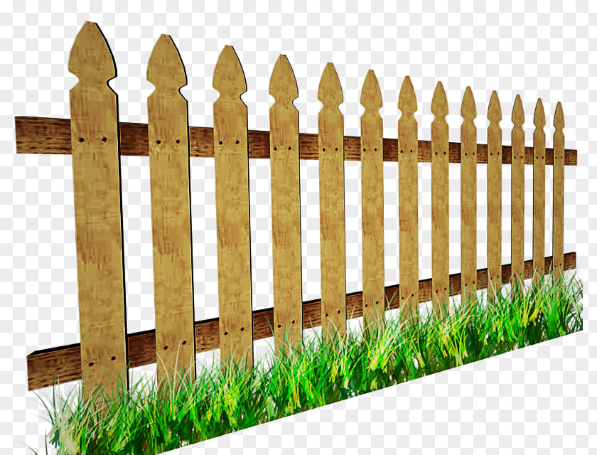 Outdoor Structure Wood Fence Picket Home Fencing Grass PNG