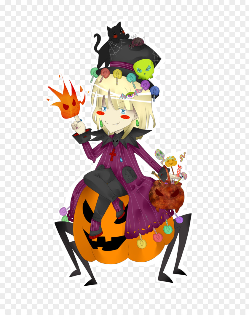 Pumpkin Halloween Character PNG