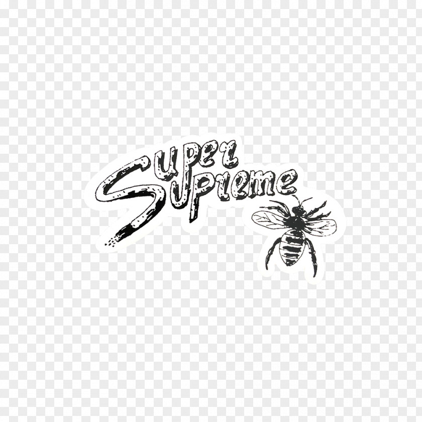 Sticker Supreme Brand Insect Logo PNG