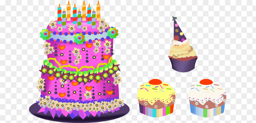 Cake Birthday Cupcake PNG