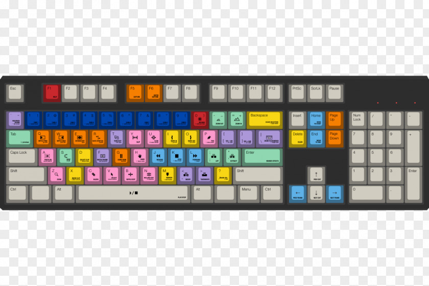 Cherry Computer Keyboard Keycap RGB Color Model M Ducky DKON1687S-PUSPDAAB1 Clavier PNG