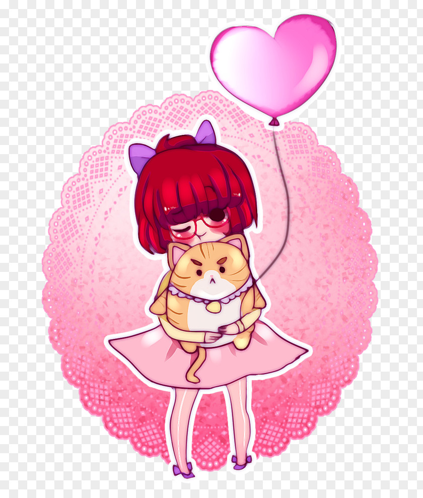 Balloon Pink M Character Clip Art PNG