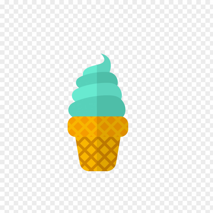 Blue Ice Cream Cone Pop Flavor Euclidean Vector PNG
