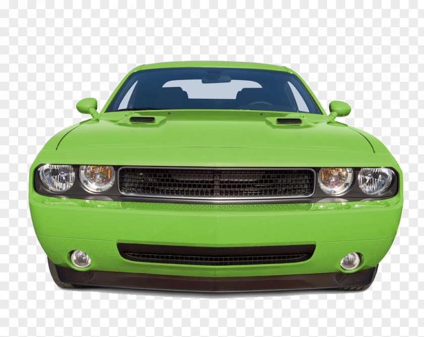 Green Sports Car Material Free To Pull Dodge Challenger Chrysler Muscle PNG