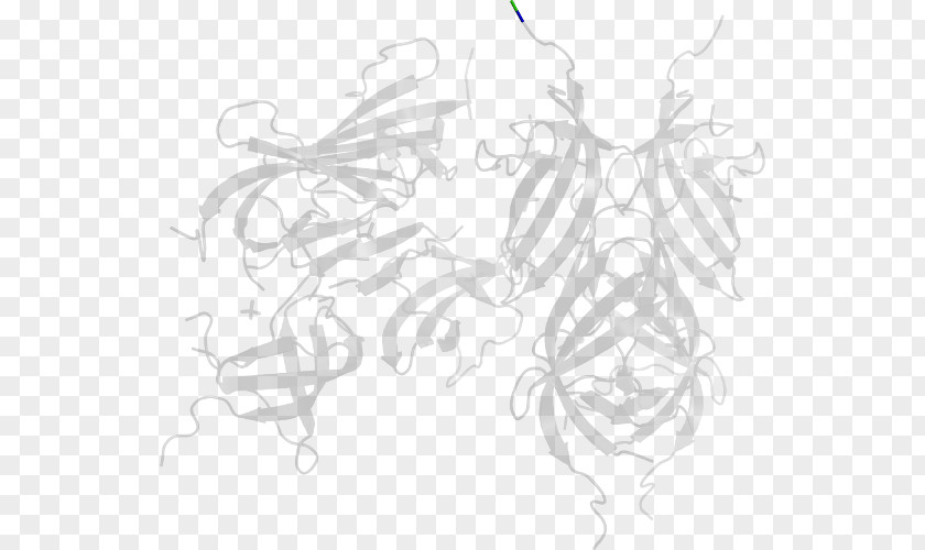 Medicago Line Art White Character Sketch PNG