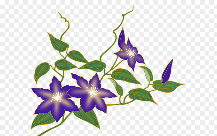 Handpainted Flowers Image Vine Stock.xchng Clip Art PNG