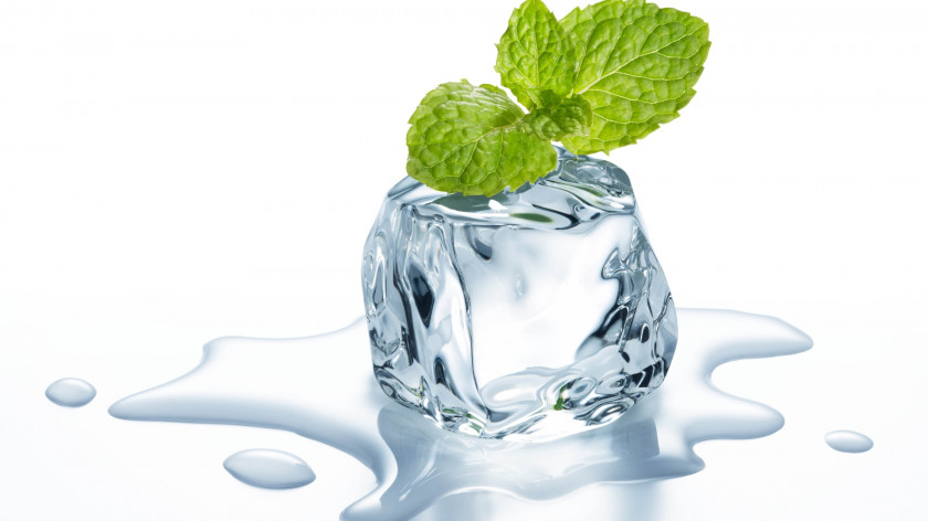 Ice Mint Cube Electronic Cigarette Aerosol And Liquid Water PNG