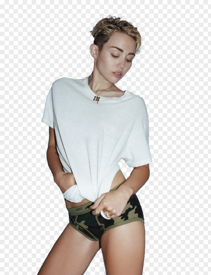 White Shirt Miley Cyrus Justin Bieber: Never Say Musician Bangerz PNG