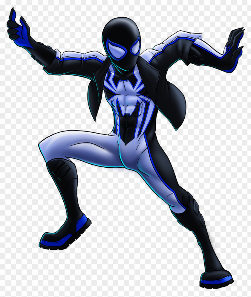 Cobalt Blue Supervillain Figurine PNG