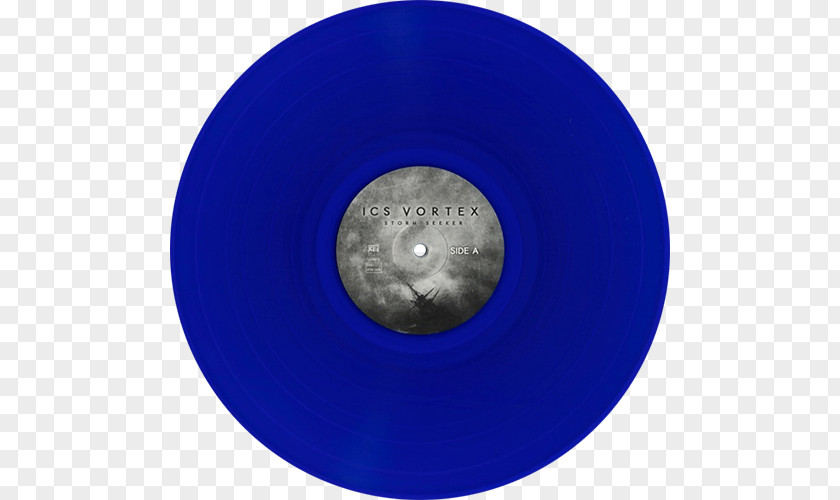 Water Vortex Phonograph Record Cobalt Blue LP PNG