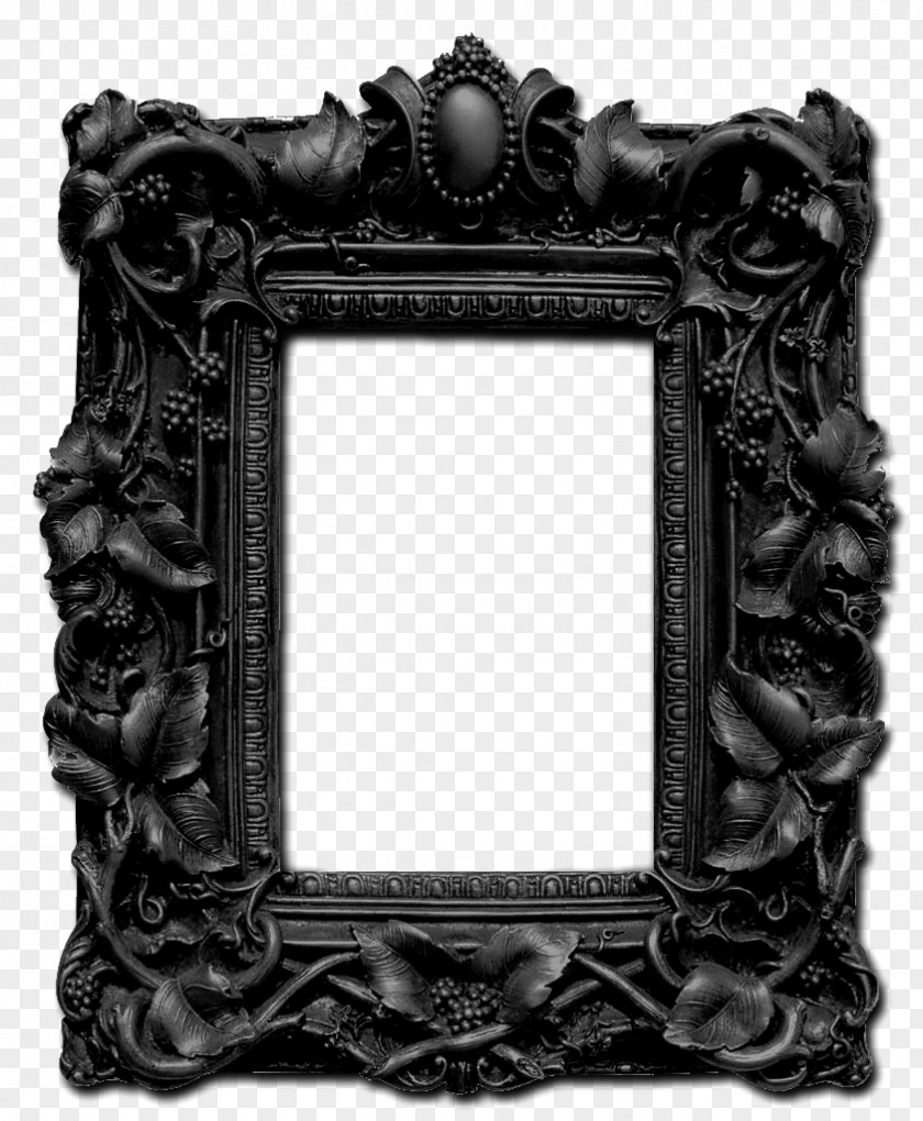 Black Frame Picture Frames Gothic Architecture Revival PNG