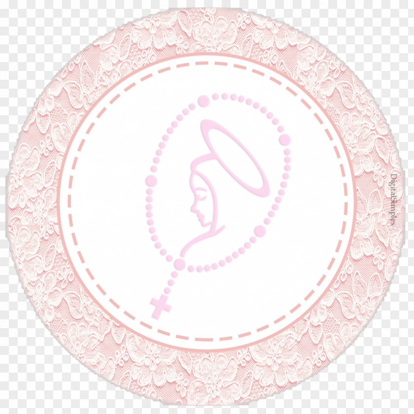 Circle Eucharist Baptism First Communion Plate PNG