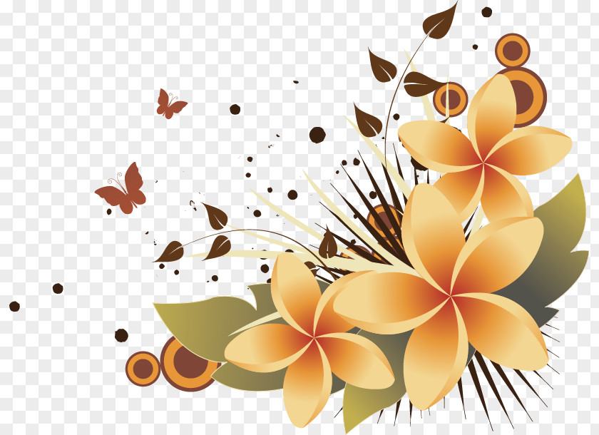 Floral Decoration Butterfly Graphic Design Text Illustration PNG