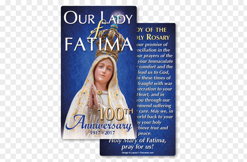 Our Lady Of Fatima Fátima Prayers Holy Card PNG