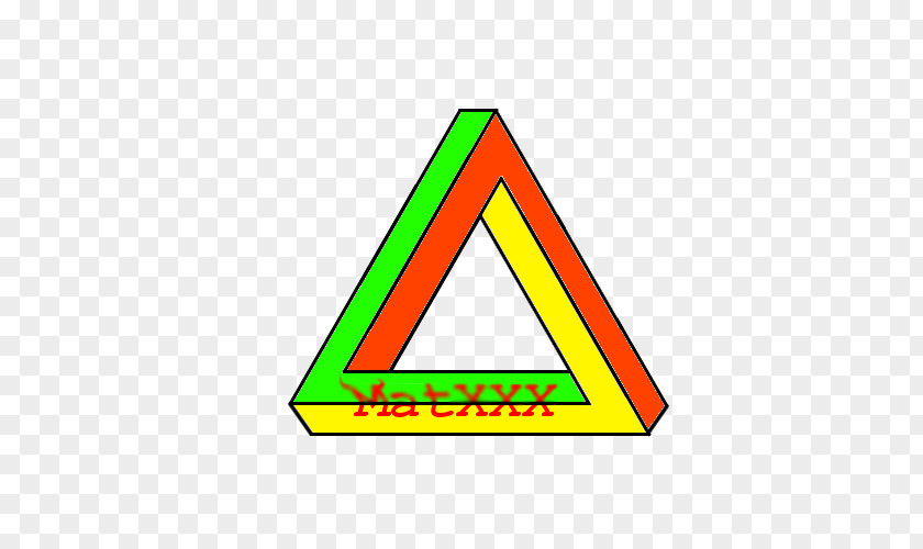 Triangle Penrose Impossible Object Logo PNG