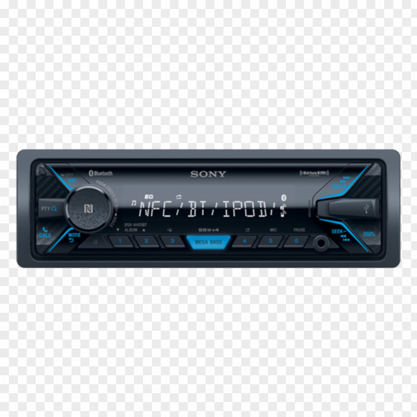 Bluetooth Vehicle Audio Radio Receiver Digital Media Player Sony PNG