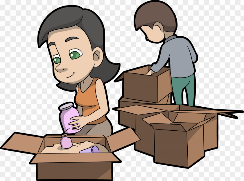 Box Cartoon Clip Art PNG