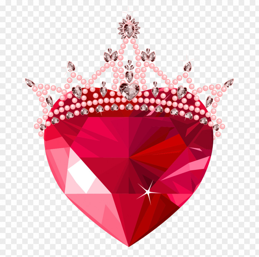 Diamond Love Vector Heart Crystal Stock Photography Clip Art PNG
