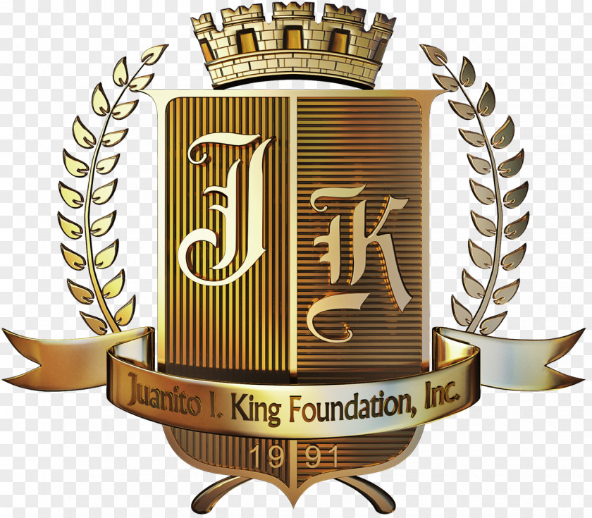 Gold Logo Corporate Anniversary Juanito I. King Foundation Brand PNG