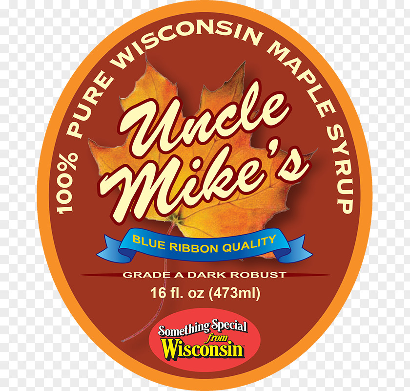 High Gloss Material Wisconsin Maple Syrup Label Bourbon Whiskey Sugar Bush PNG