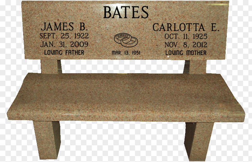 Stone Bench Product Design Garden Furniture PNG