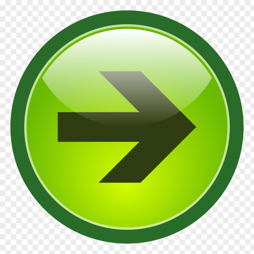 Direction Green Arrow Button Clip Art PNG