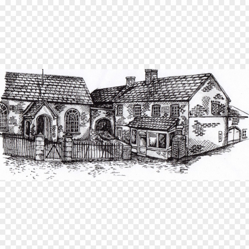 Dorset Sketch Facade House Product Design PNG