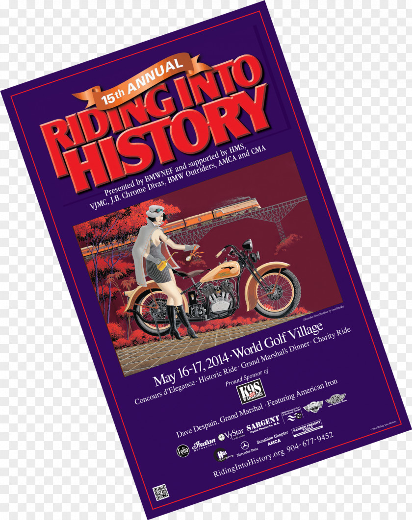 Events Posters Poster Riding Into History 2018 Tickets Charity Shop Concours D'Elegance PNG