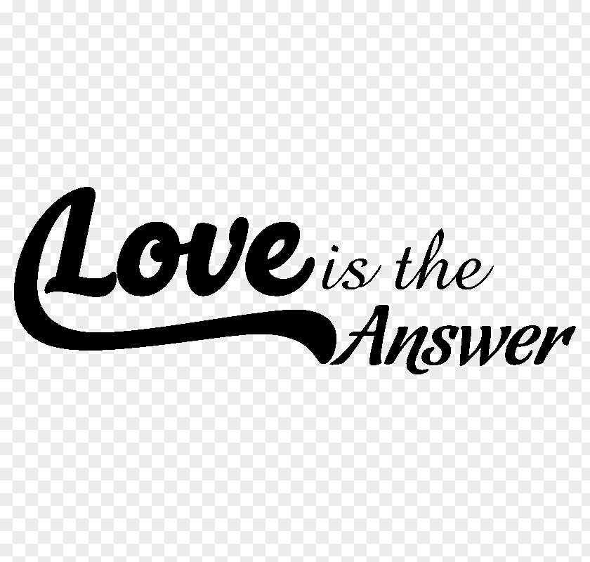 Hike Love Stickers Wall Decal Logo Is The Answer PNG