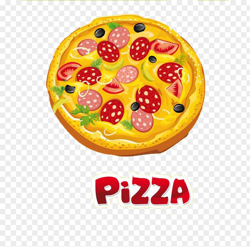 Pizza Margherita Italian Cuisine Fast Food Salami PNG