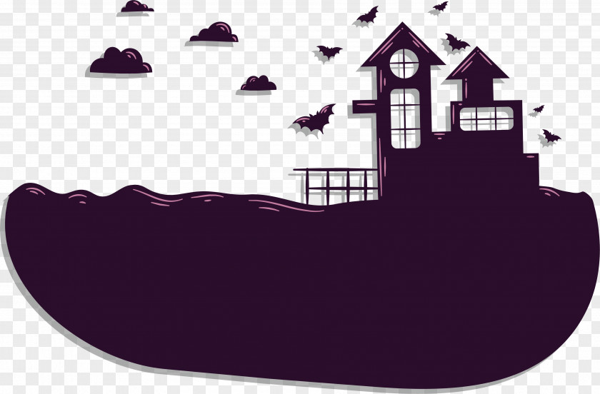 Castle On The Sea Hag Illustration PNG