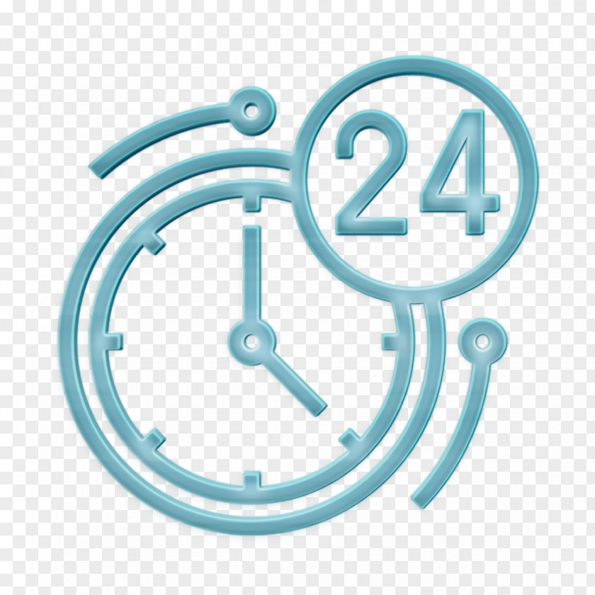 Customer Support Icon Watch 24 Hours PNG