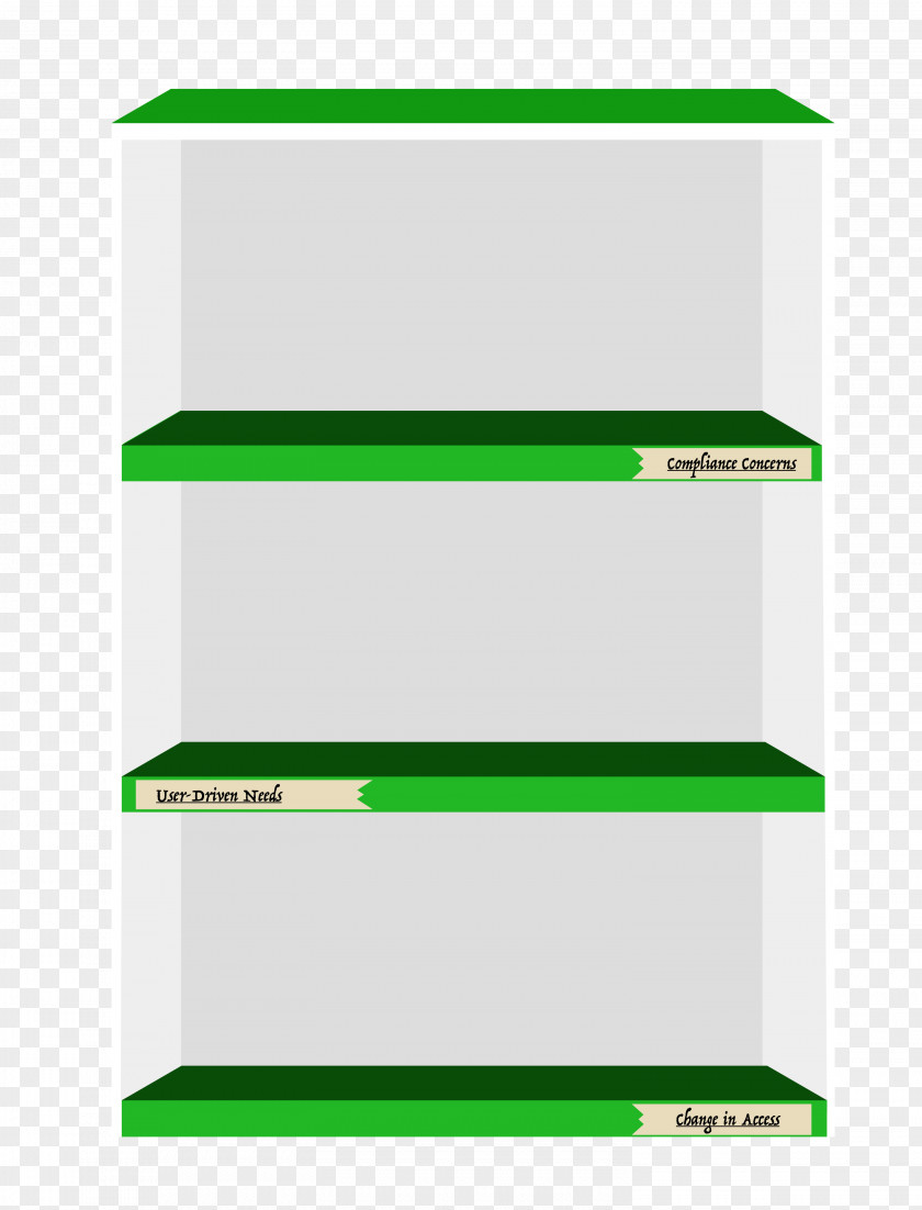 Line Shelf Green PNG