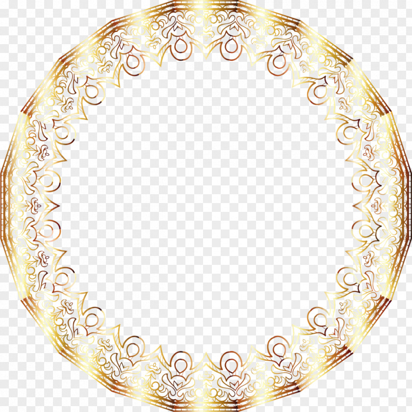 Ornament Metal Gold PNG